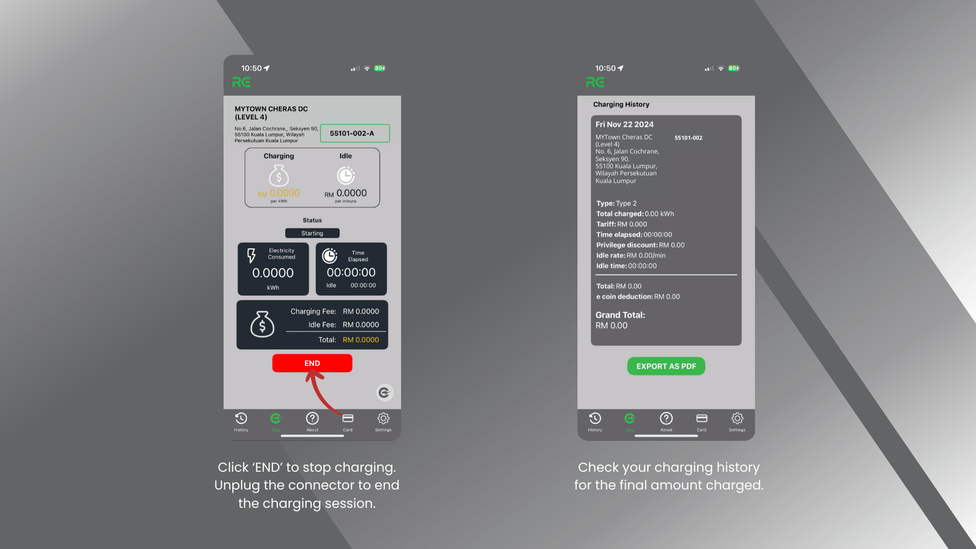 RExharge Public Charger Tutorial